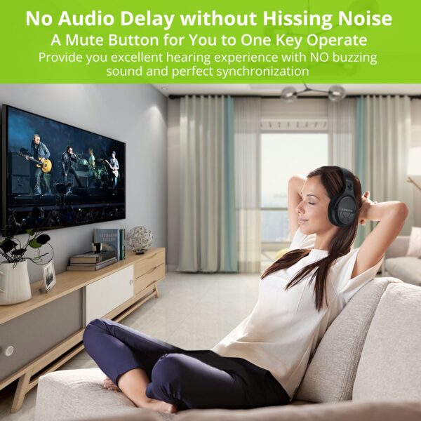 LiNKFOR 2.4G Wireless Headphones for TV