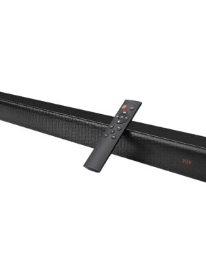 LiNKFOR Sound Bars for TV, Soundbar for TV 32 Inch Wired & Wireless Bluetooth 5.0 Stereo Soundbar, Optical/HDMI ARC/AUX/USB, Wall Mountable, Ideal for TV Watching & Gaming