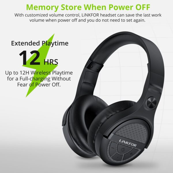 LiNKFOR 2.4G Wireless Headphones for TV