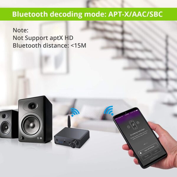 LiNKFOR 192kHz Digital to Analog Converter Bluetooth 5.0