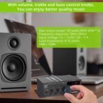 LiNKFOR Stereo Audio Power Amplifier with Bluetooth 5.0 Receiver